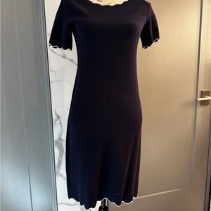 Ann Taylor Navy Blue Knit Dress